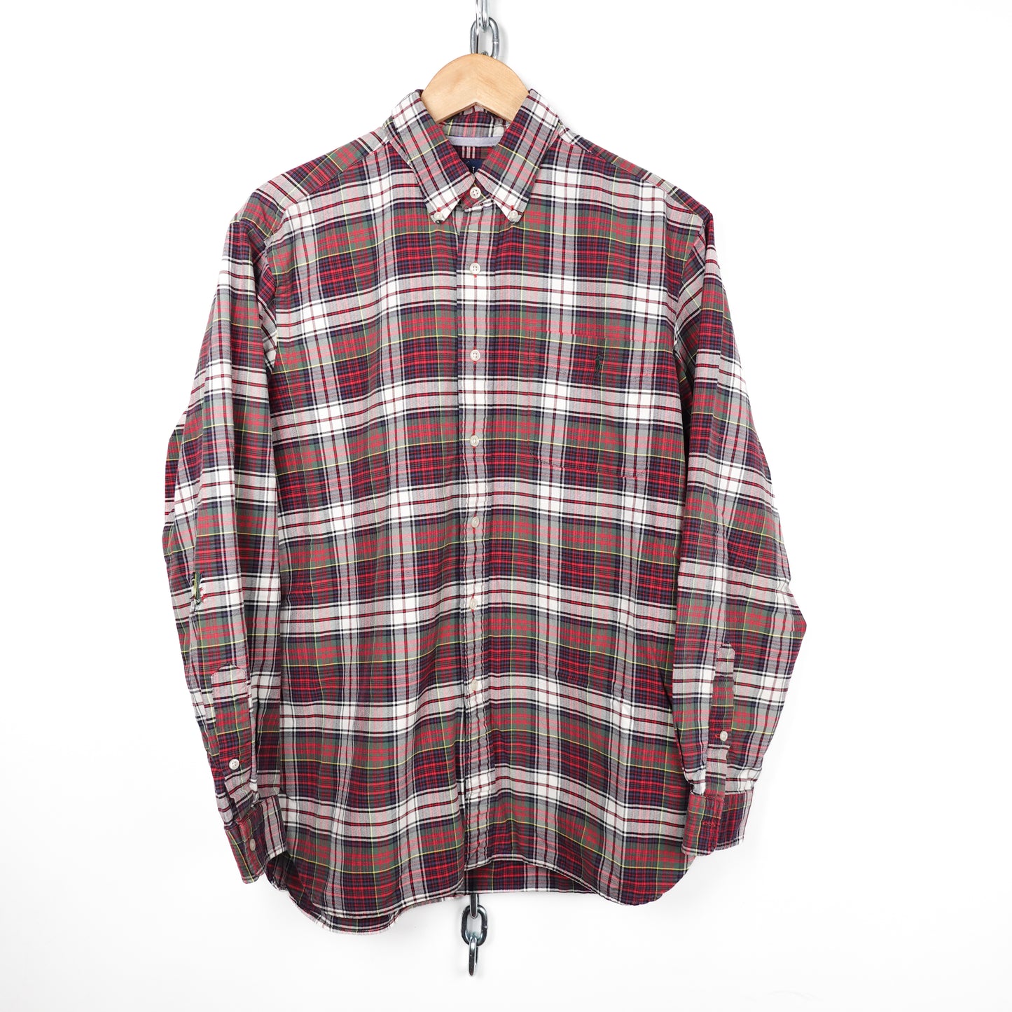 Polo RL Red & Navy Button up - Size L