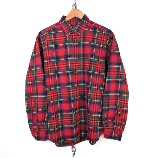 Polo RL Red & Green Button up - Size L