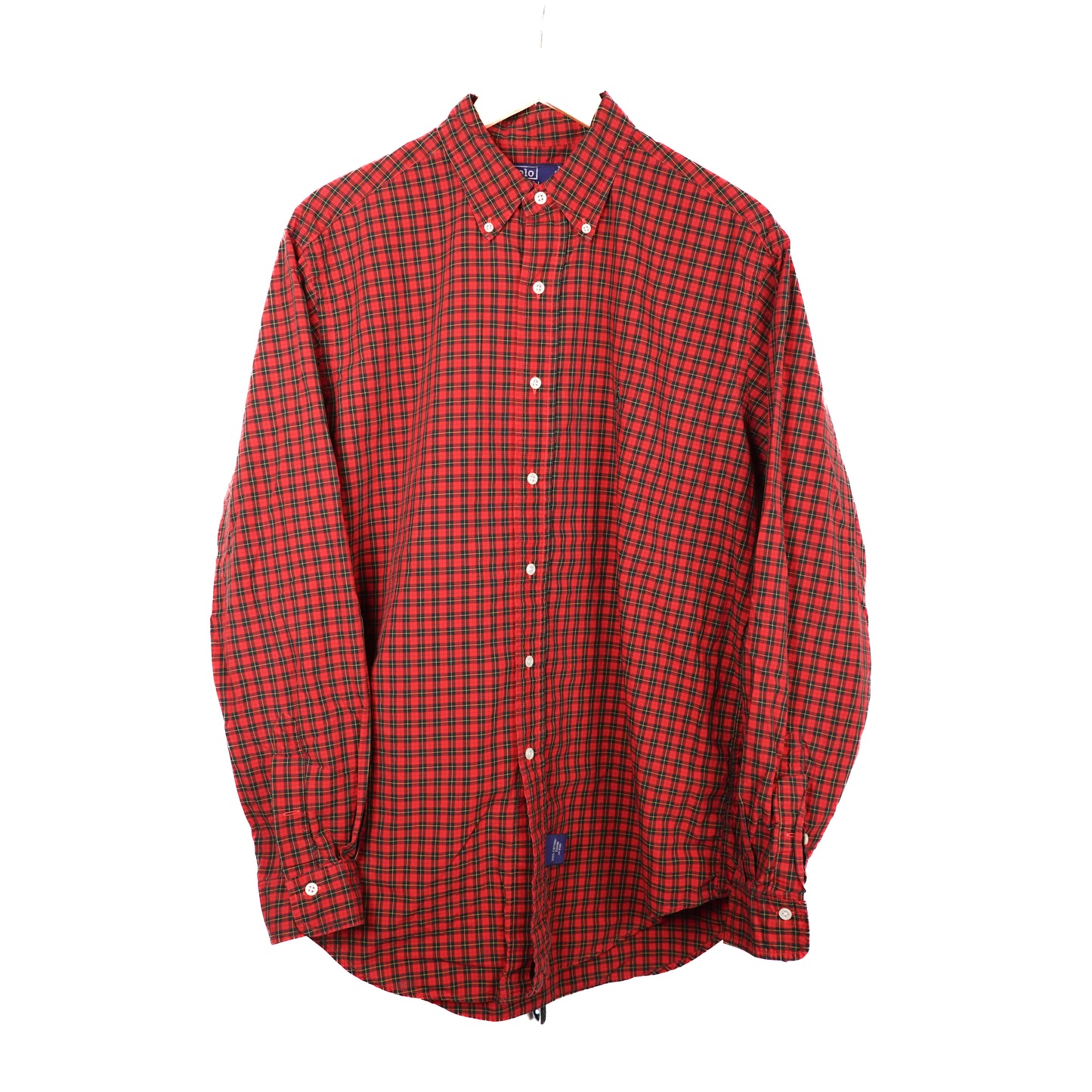 Polo RL Red & Black Button up - Size L