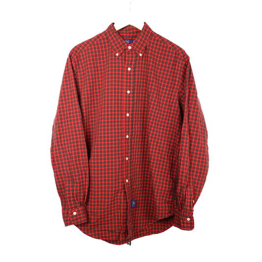 Polo RL Red & Black Button up - Size L