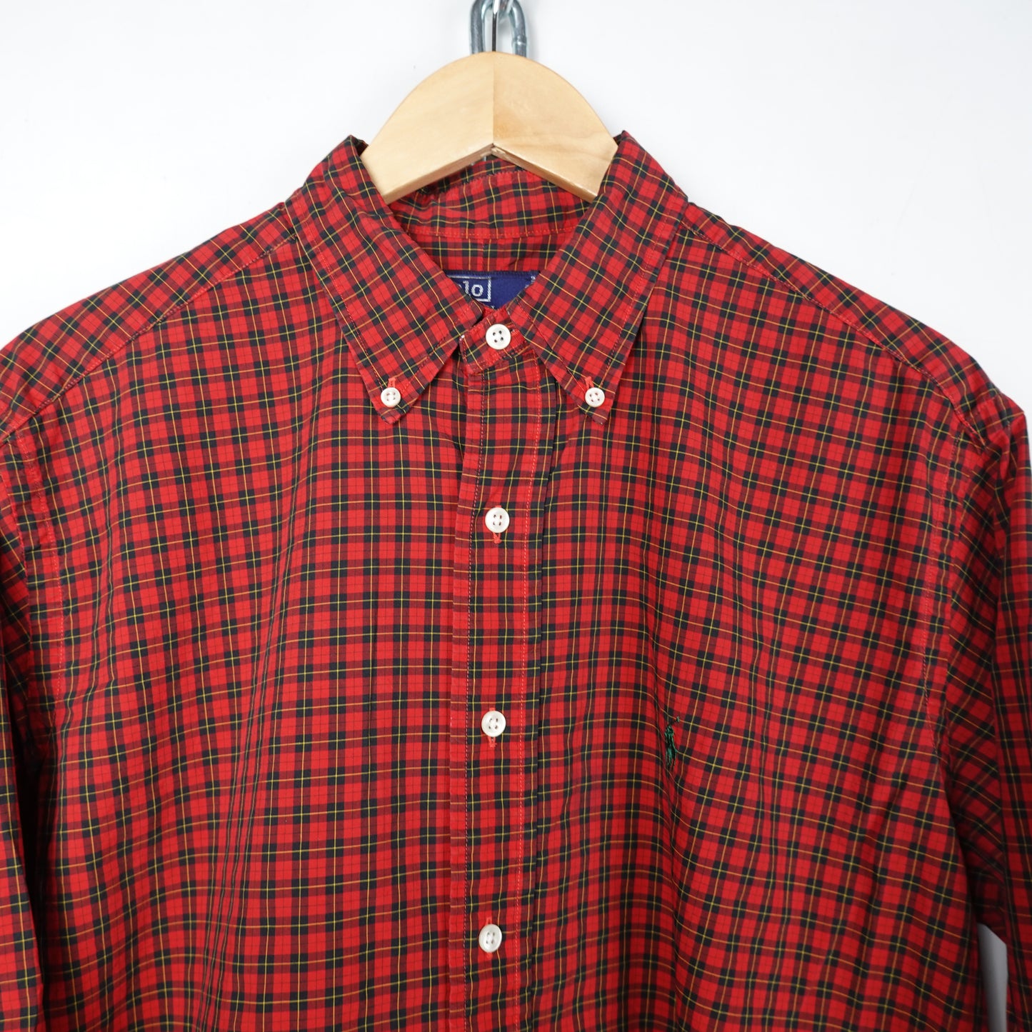 Polo RL Red & Black Button up - Size L