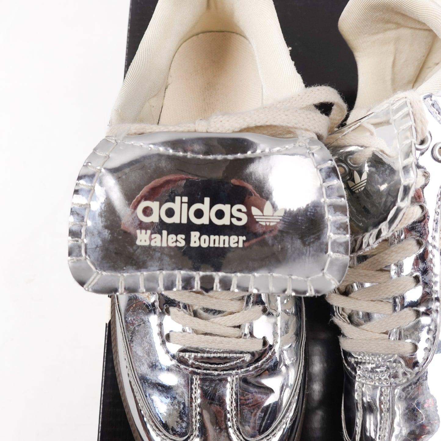 Wales Bonner x Adidas Metallic Silver Samba - Size 7.5