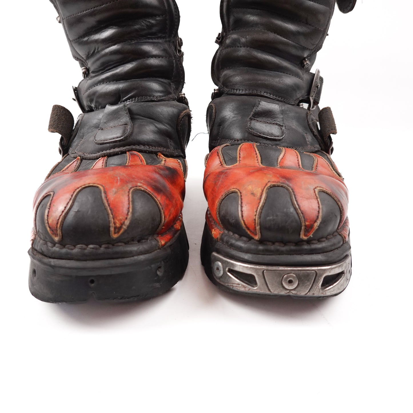 Y2K Newrock Flame Boots - Size 44