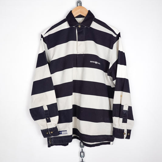 Henry LLoyd Striped L/S Polo - Size S