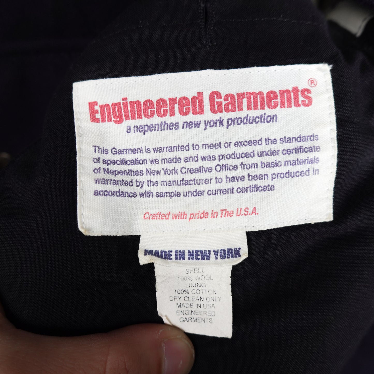 Engineered Garments Wool Coat - Size XL