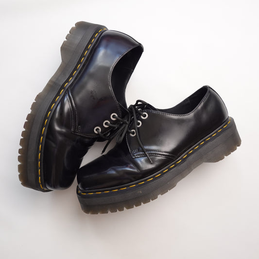 Doc Martens Square Toe Platform Oxford Boots - Size 13