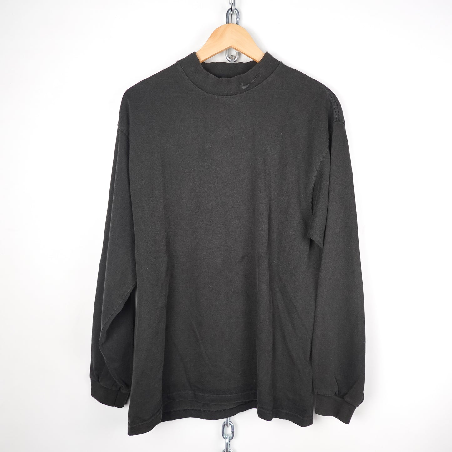 Vintage Nike Mock Neck LS Tee - Size L