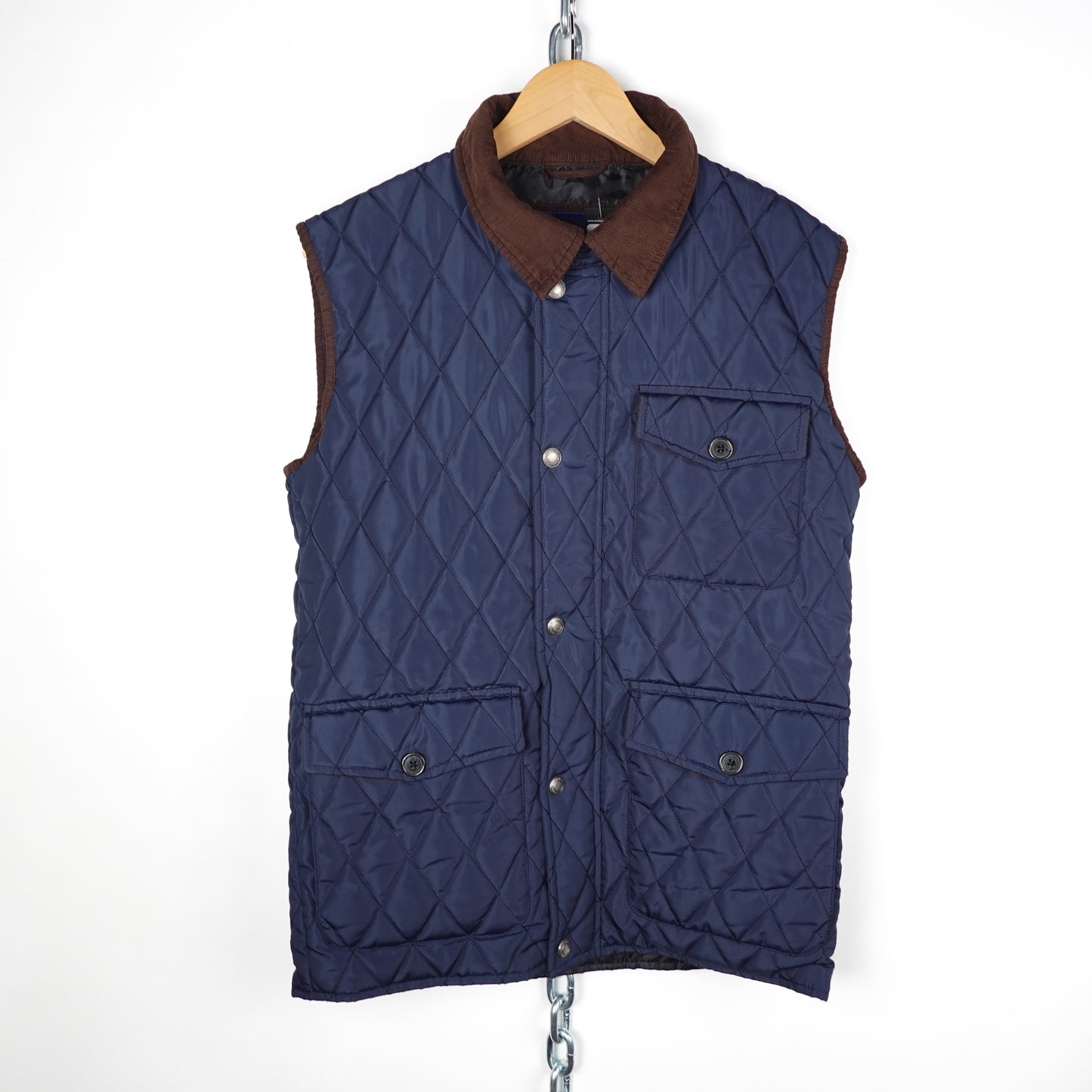 Polo RL Quilted Navy Puffer Vest - Size L