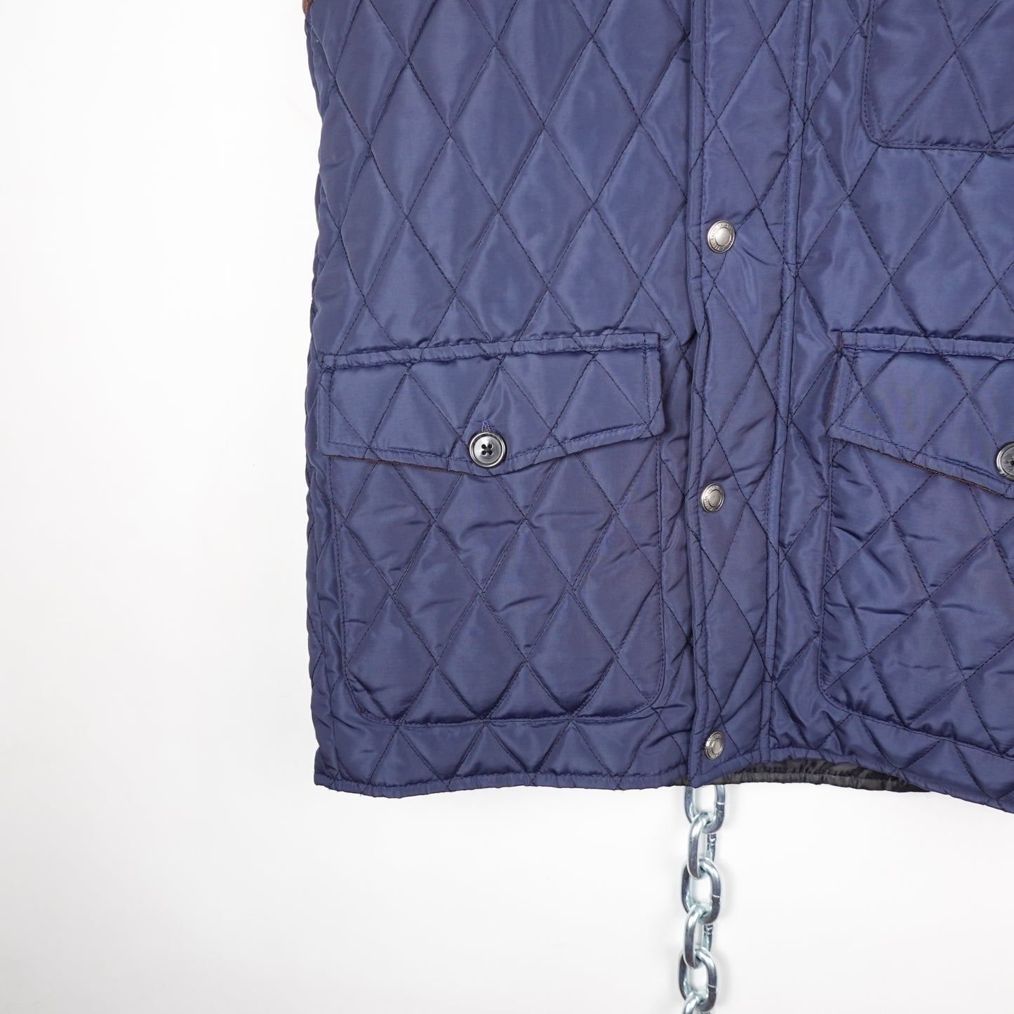Polo RL Quilted Navy Puffer Vest - Size L