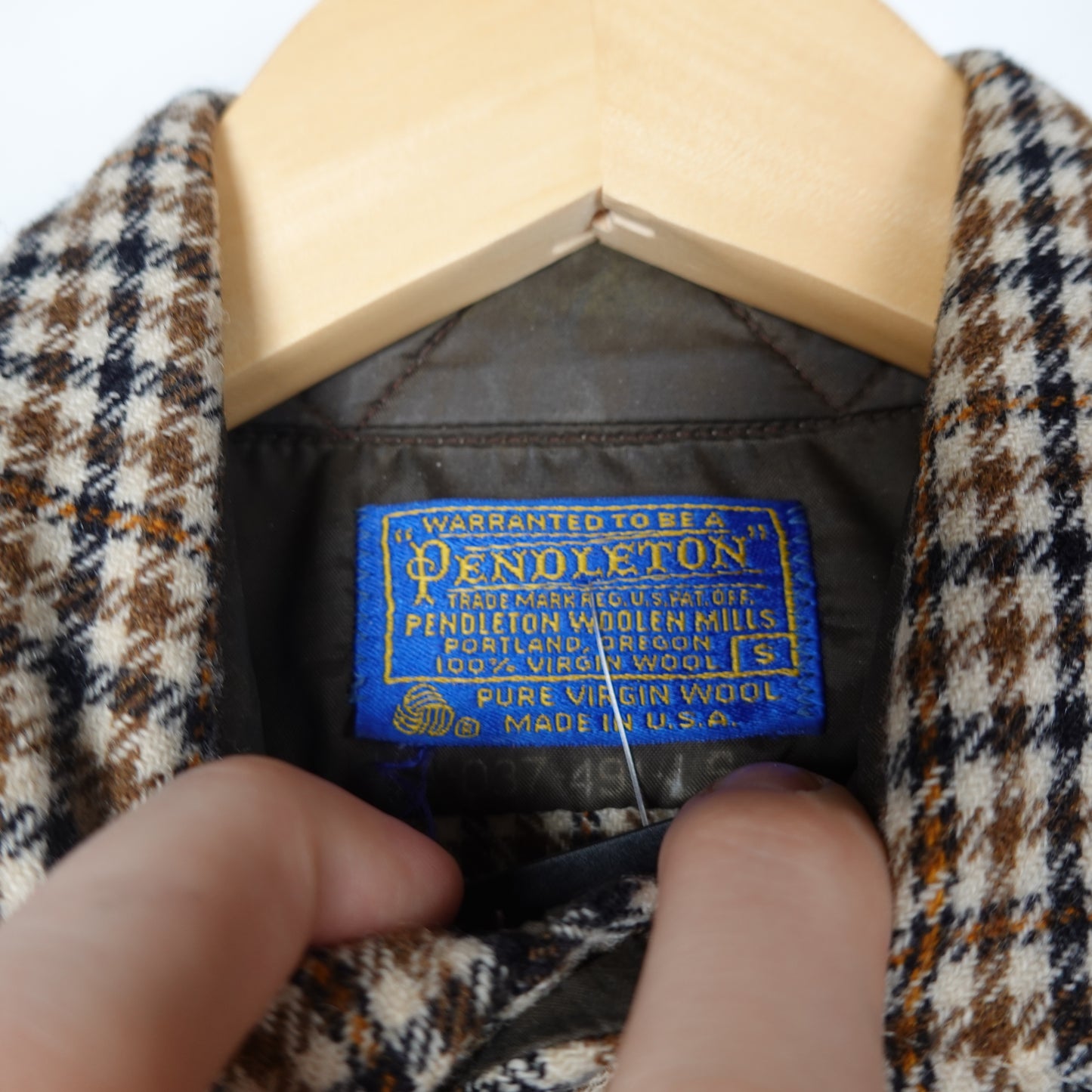 Pendelton Beige Wool Flannel - Size S