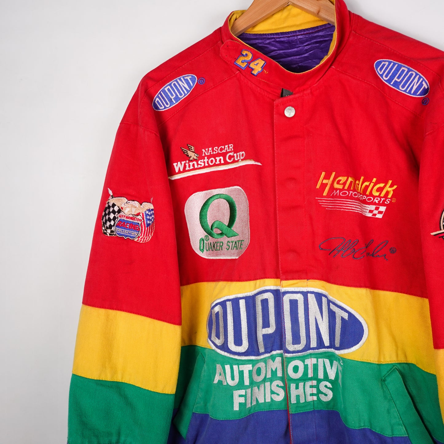 Vintage Jeff Hamilton Du Pont Racing Jacket - Size L
