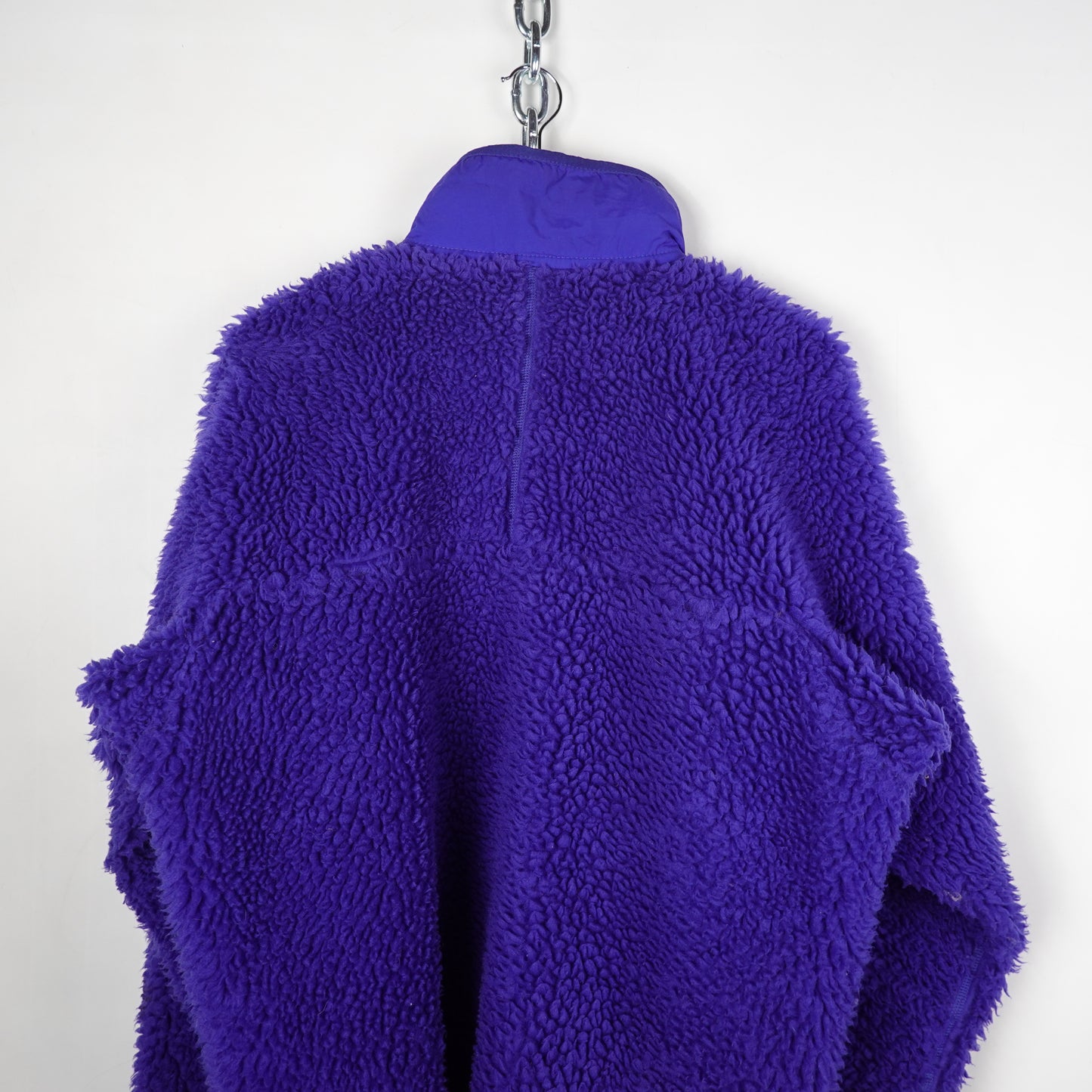 1990s Patagonia Cobalt Deep Pile Fleece - Size L