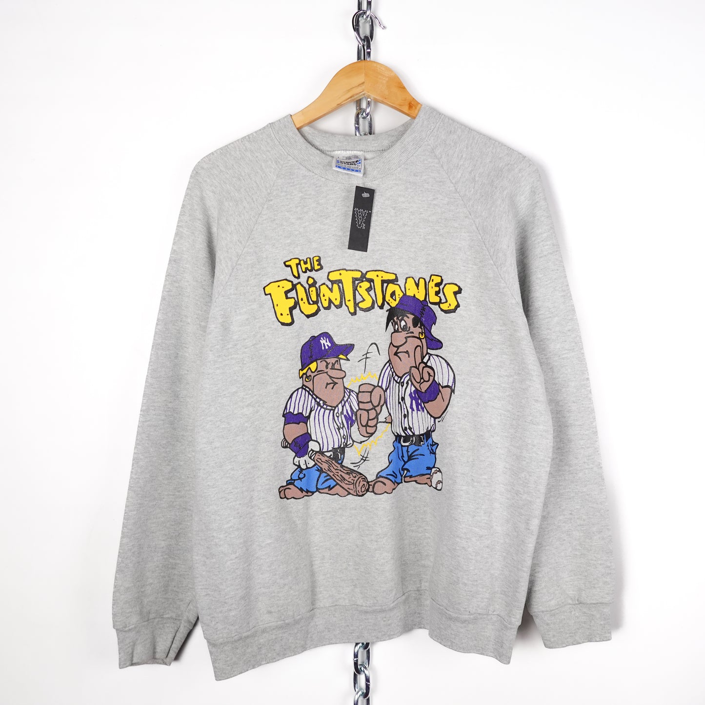 1990s Flinstones NY Yankees Bootleg - Size L