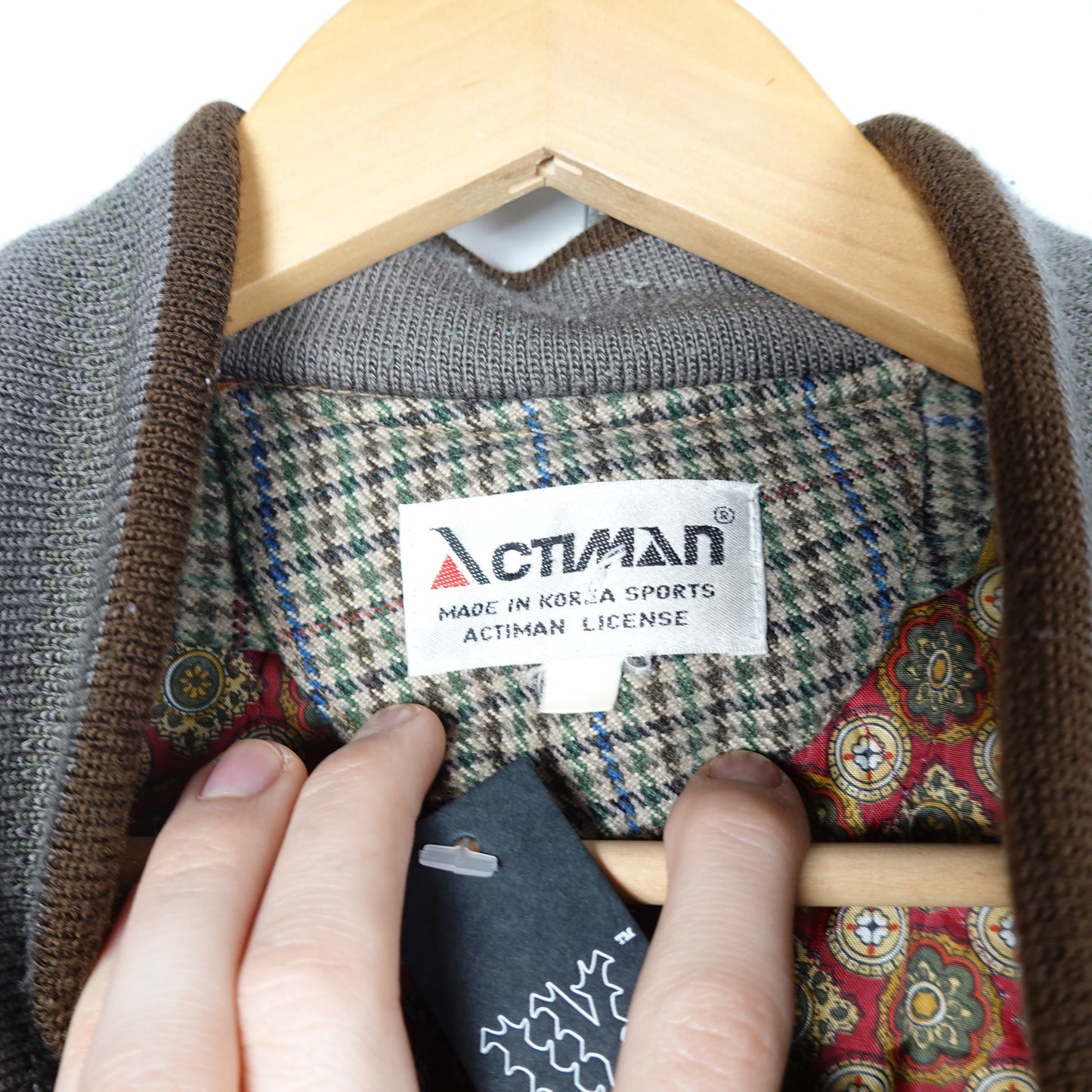 Vintage Actiman Houndstooth Jacket - Size L