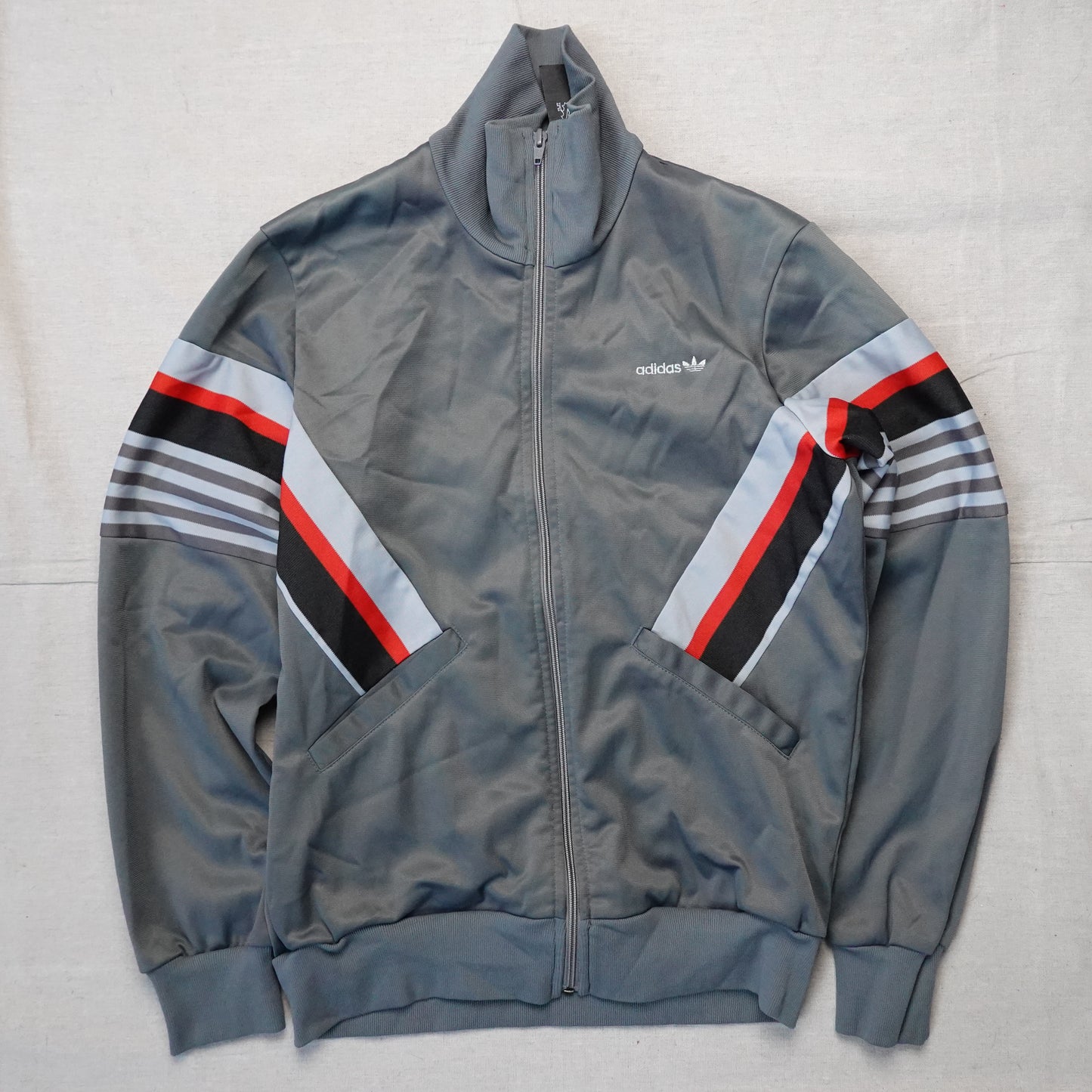 1970s Adidas Track Top Grey - Fits S