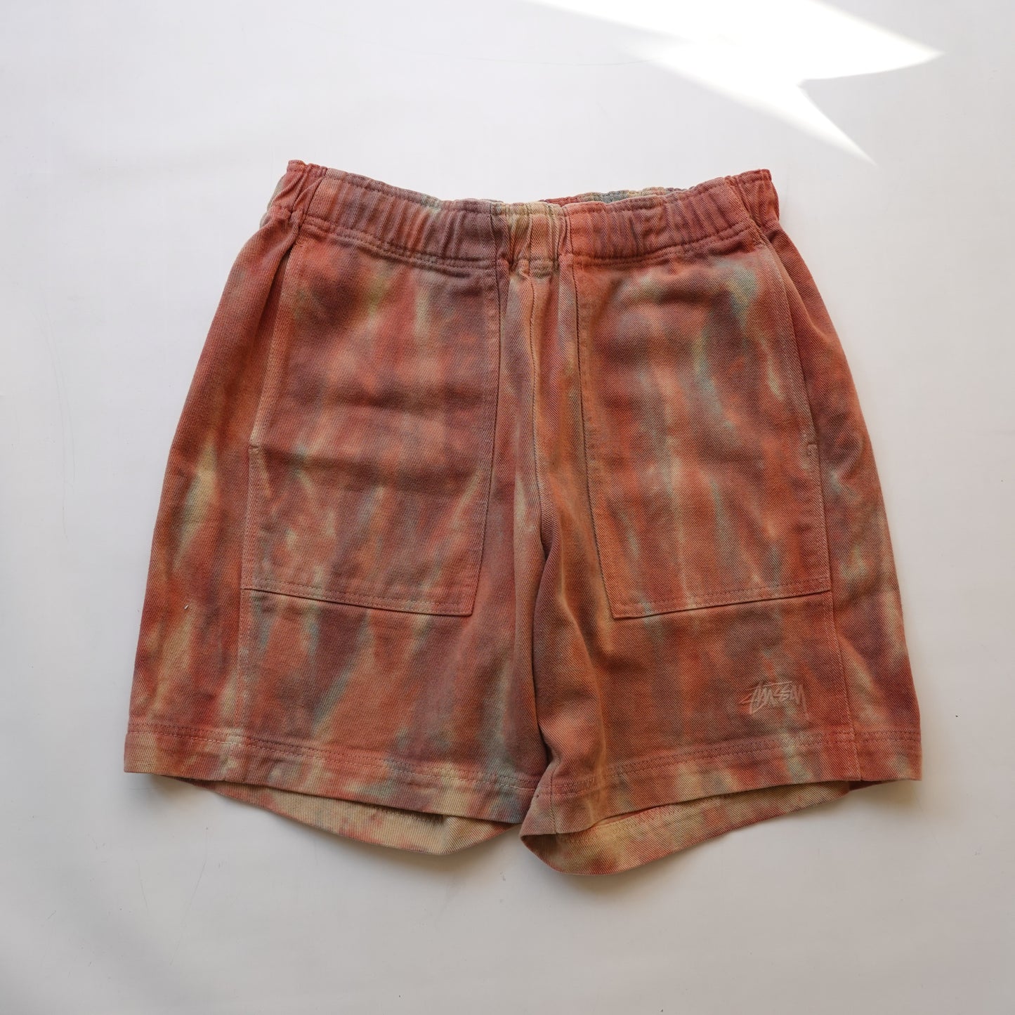 Stussy Dyed Easy Shorts Rust - Size M