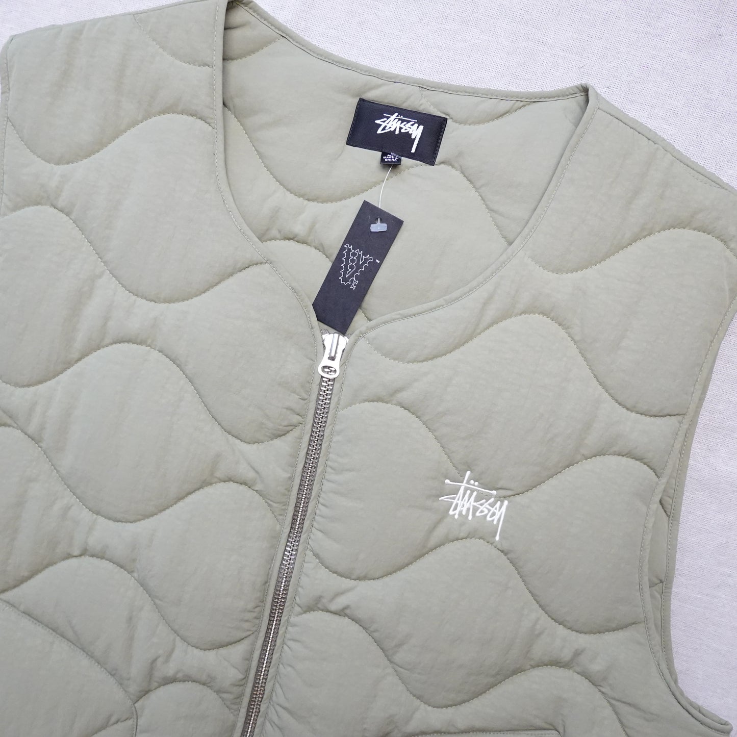 Stussy Quilted Vest - Size XL