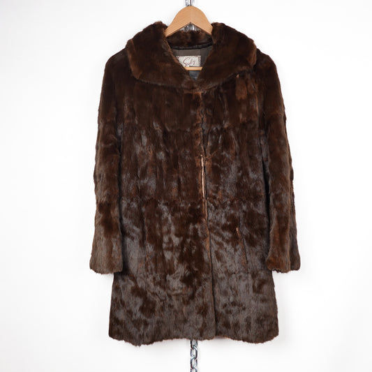 Vintage Fur Long Jacket - Womens M
