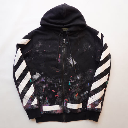 Off-White Galaxy Oversized  Zip Up Hoodie - Size XXS