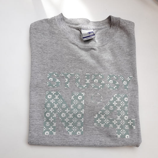 Vintage Stussy N4 Monogram Tee - Size S