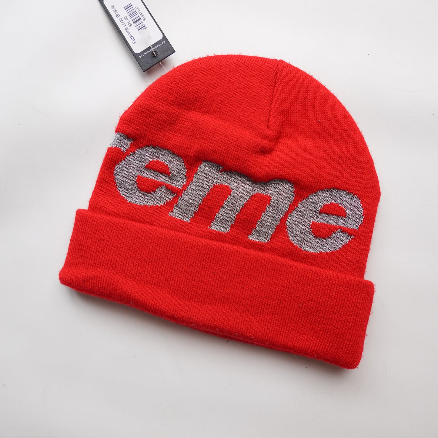 Supreme Logo Beanie RED