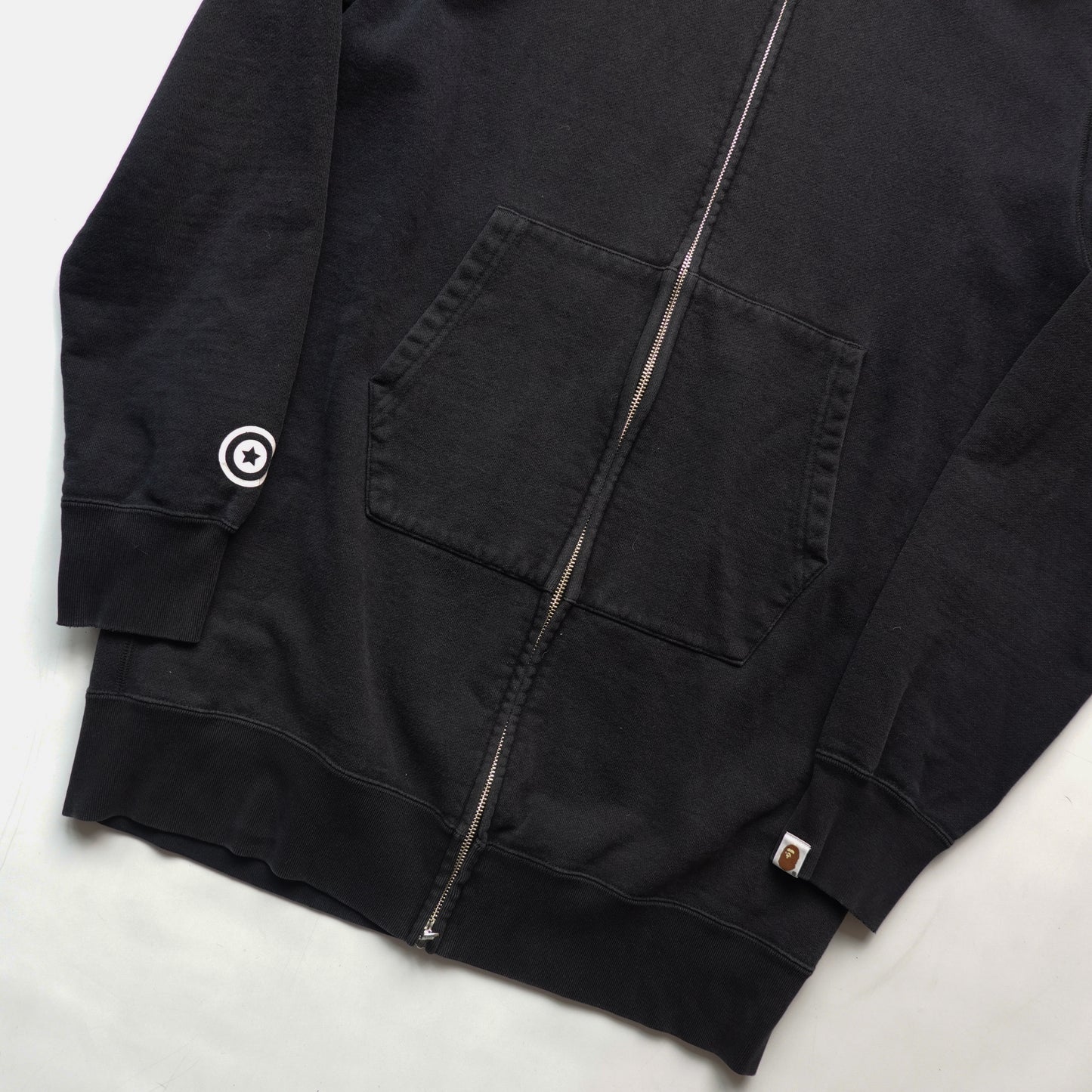 Bape Long Shark Full Zip Hoodie - Size L