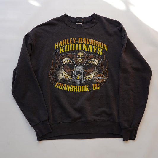 2008 Harley Davidson Kootenays Crewneck - Size L