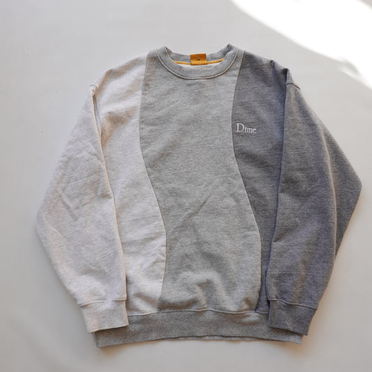 Dime Wavy 3 Tone Crewneck - Size M