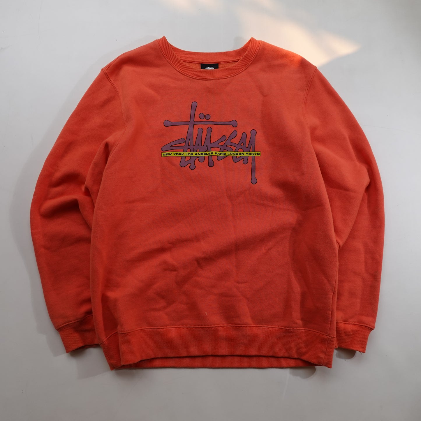 Stussy Orange Crewneck - Size S