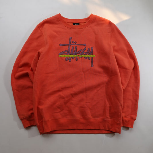 Stussy Orange Crewneck - Size S