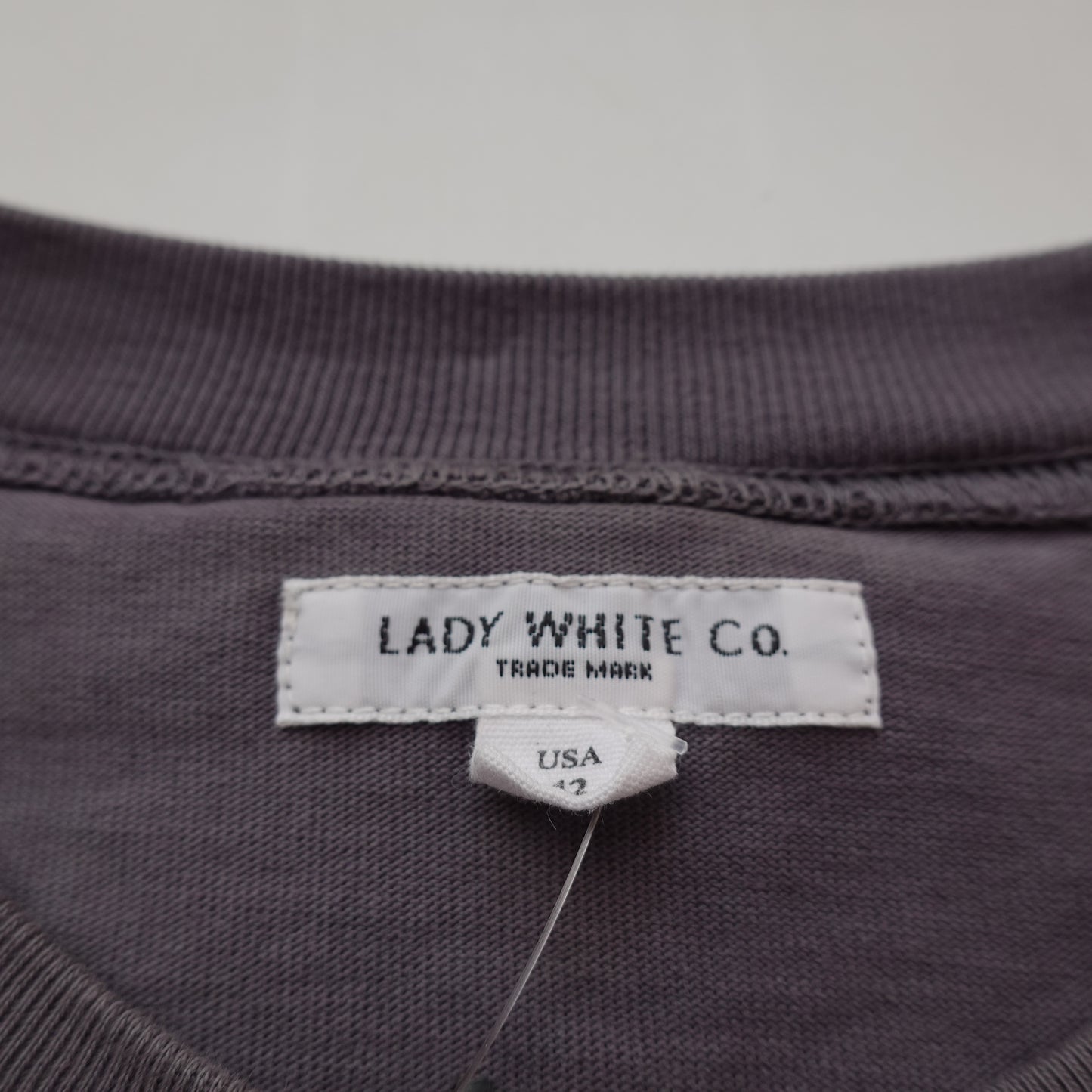 Lady White Co. Heavyweight Grey Long Sleeve - Size XL