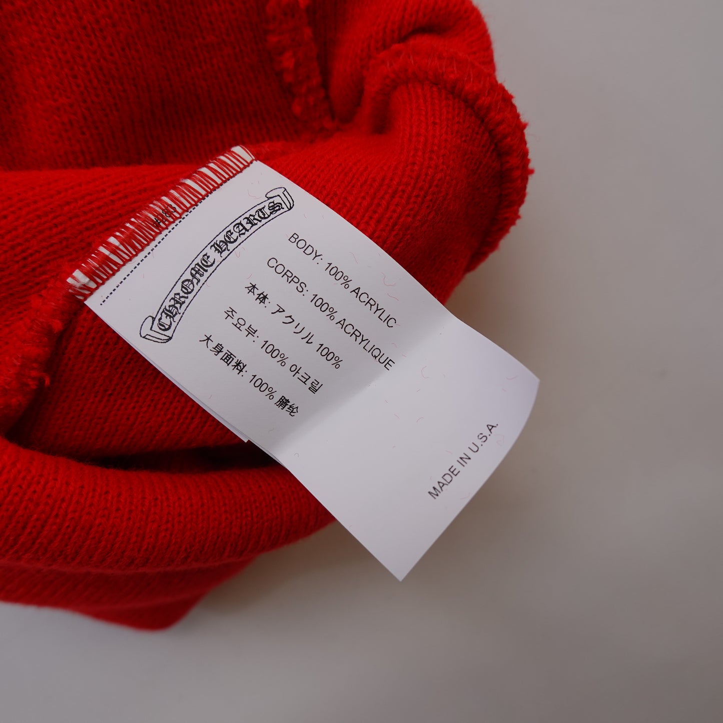 Chrome Hearts Red Beanie