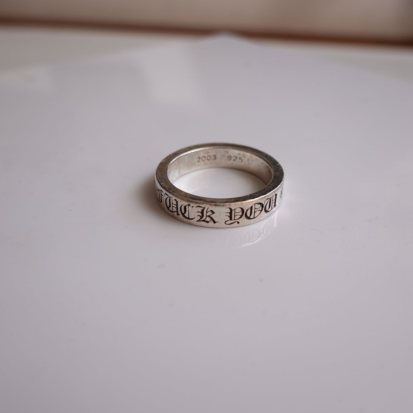 Chrome Hearts FU Double Cross Ring
