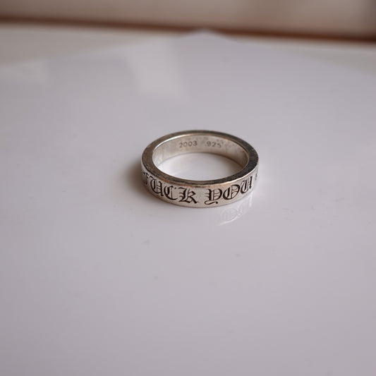 Chrome Hearts FU Double Cross Ring
