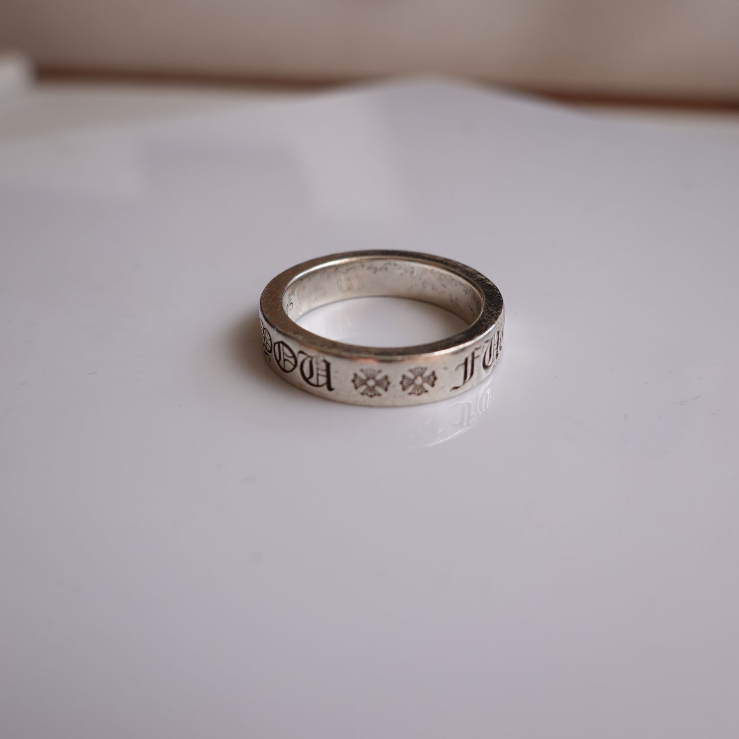 Chrome Hearts FU Double Cross Ring