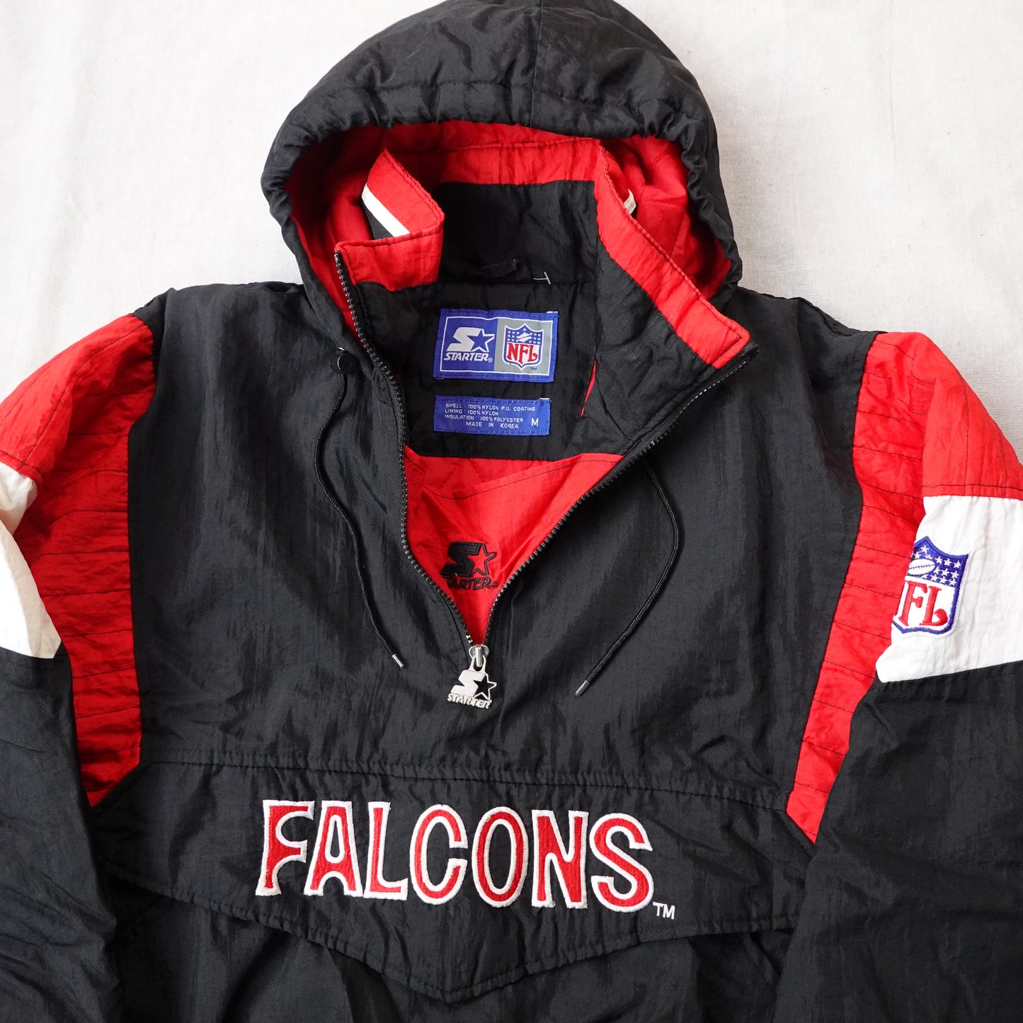 Falcons Starter Pullover Jacket - Size M