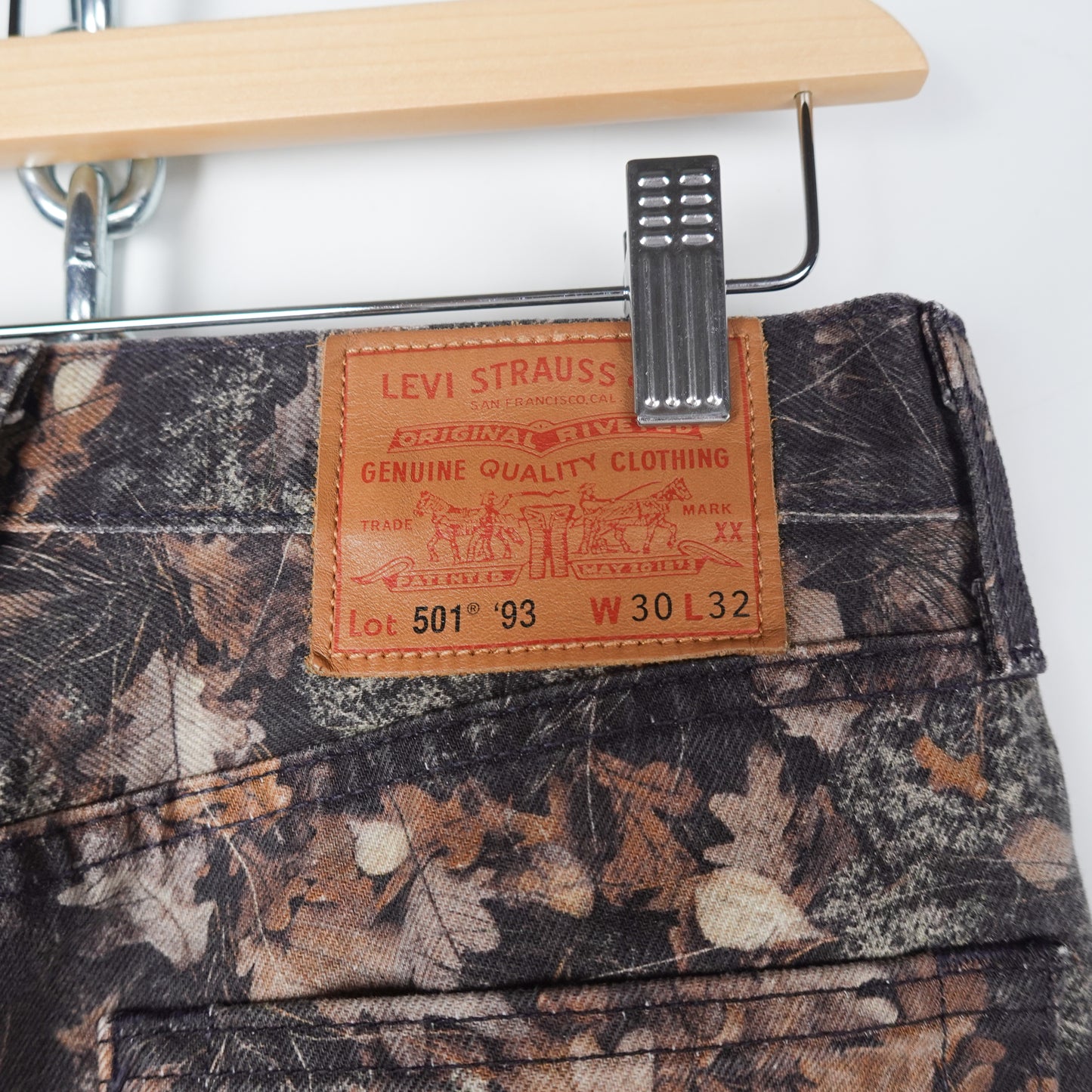 Levi's Leaf Camo 501 Denim - Size 30