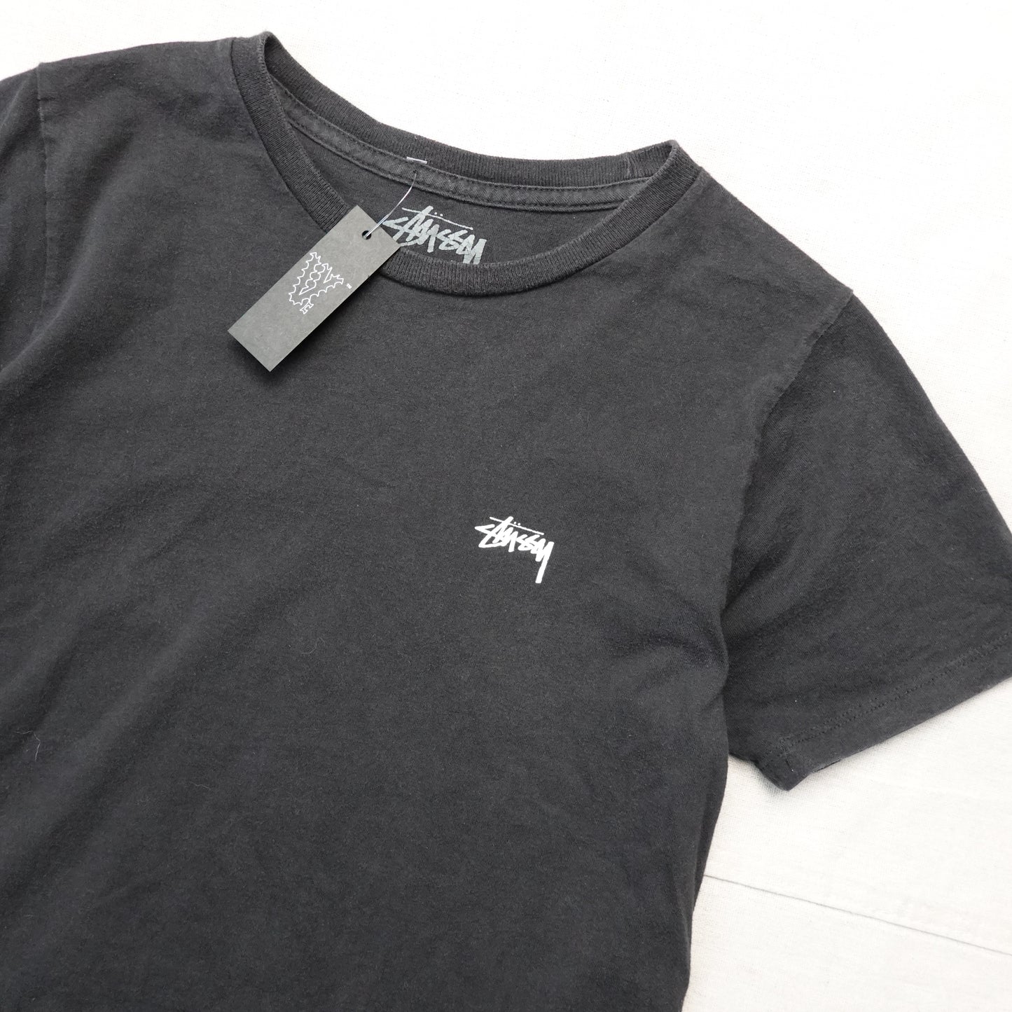 Stussy Black Tee - Size XS