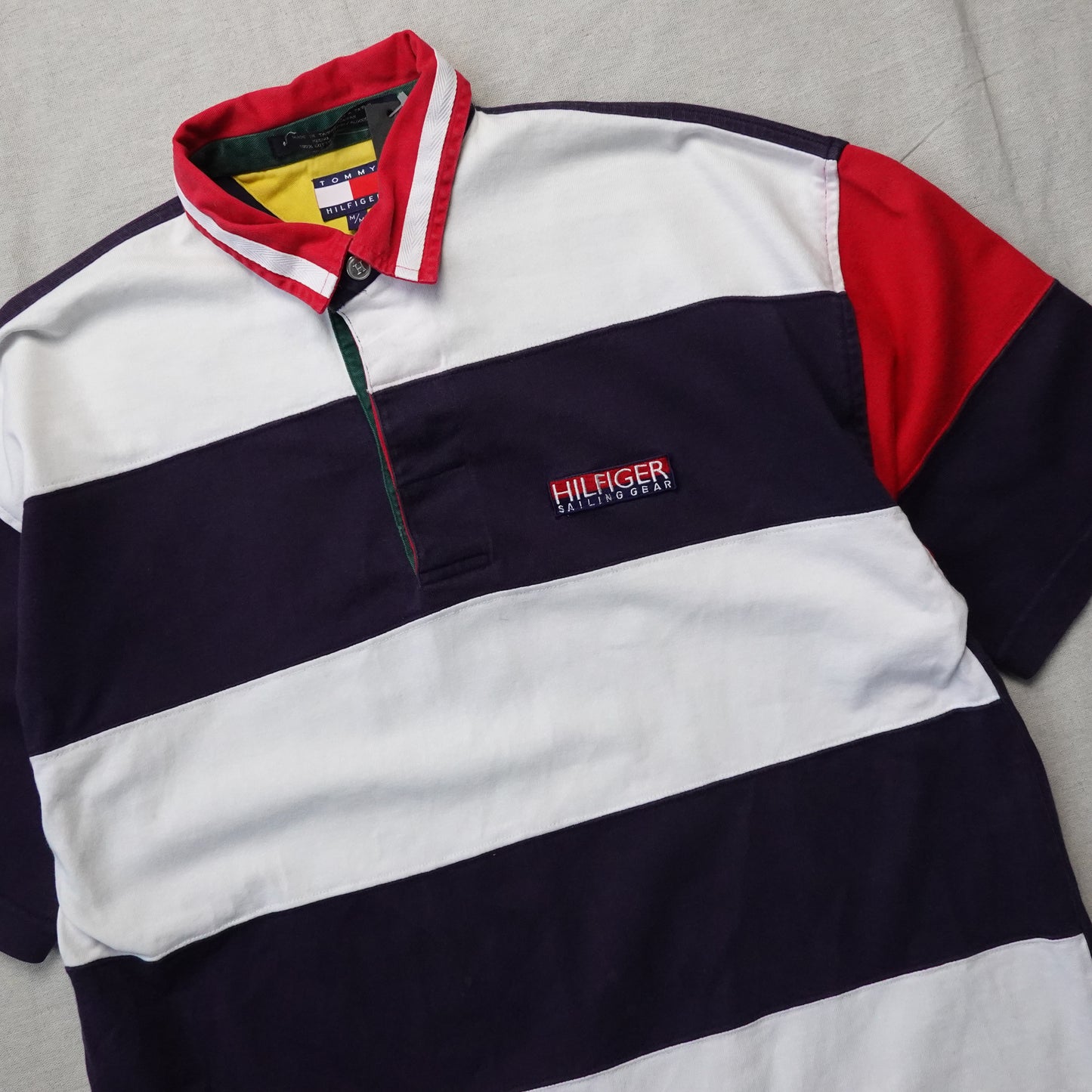 Vintage Tommy Sailing Flag Polo - Size M