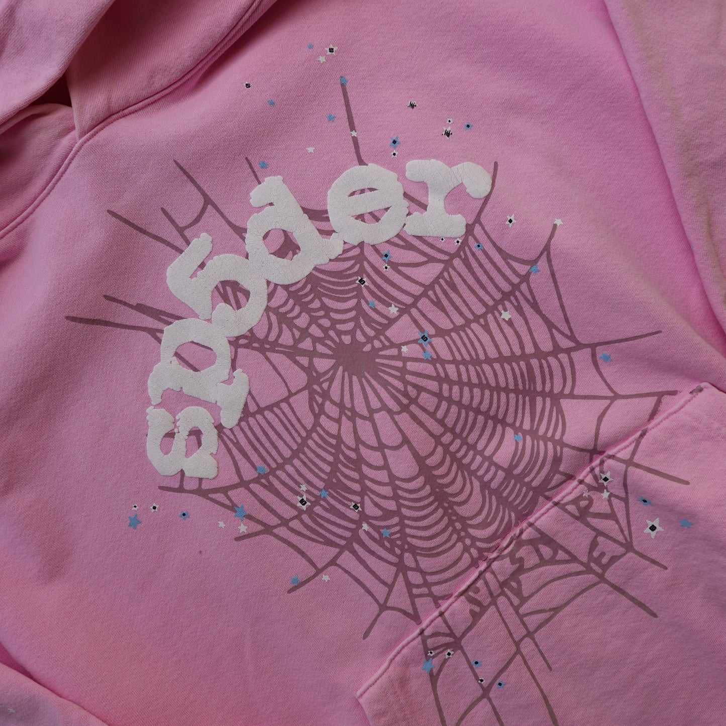 Sp5der OG Web Hoodie Pink - Size XL