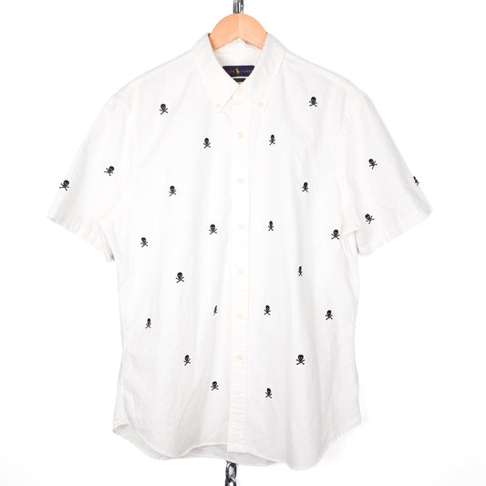 Polo RL Skull SS Button Up - Size XL