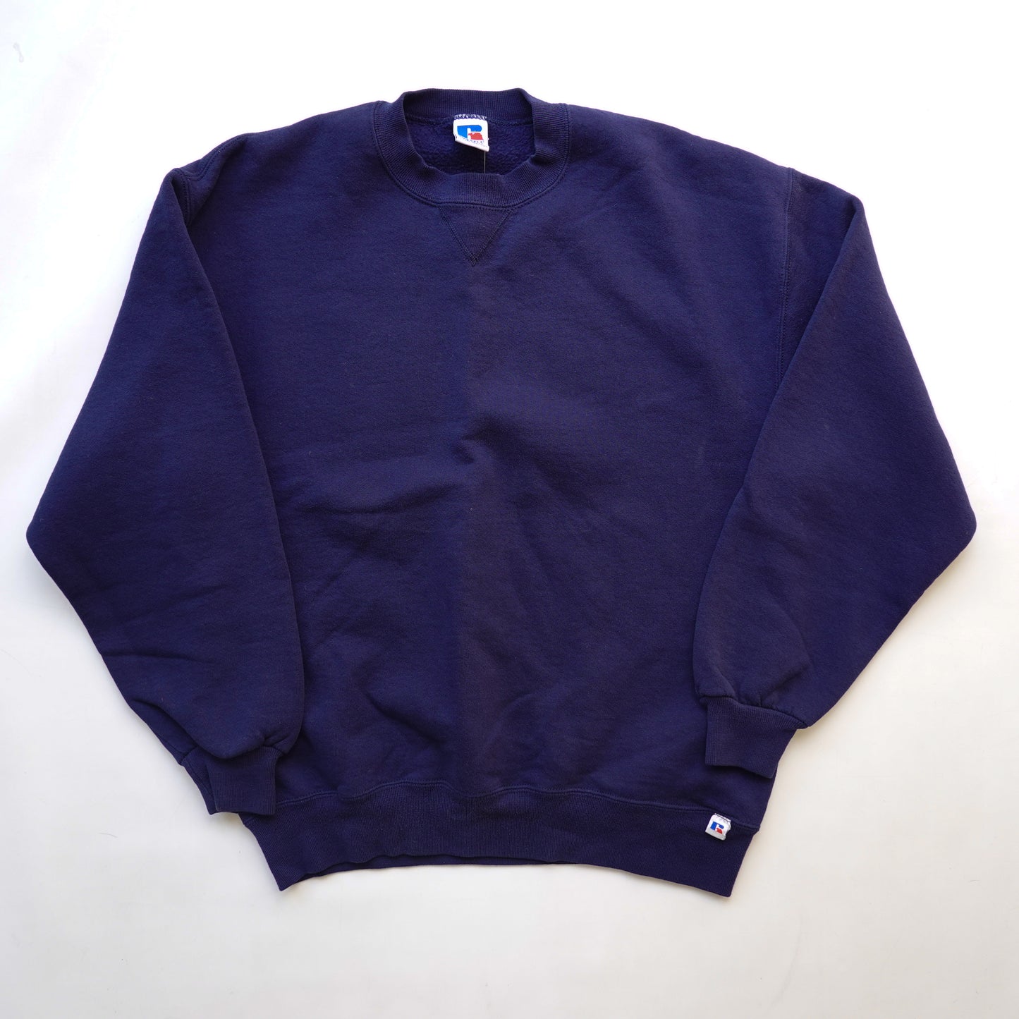 Vintage Russell Navy Blank Crewneck - Size L
