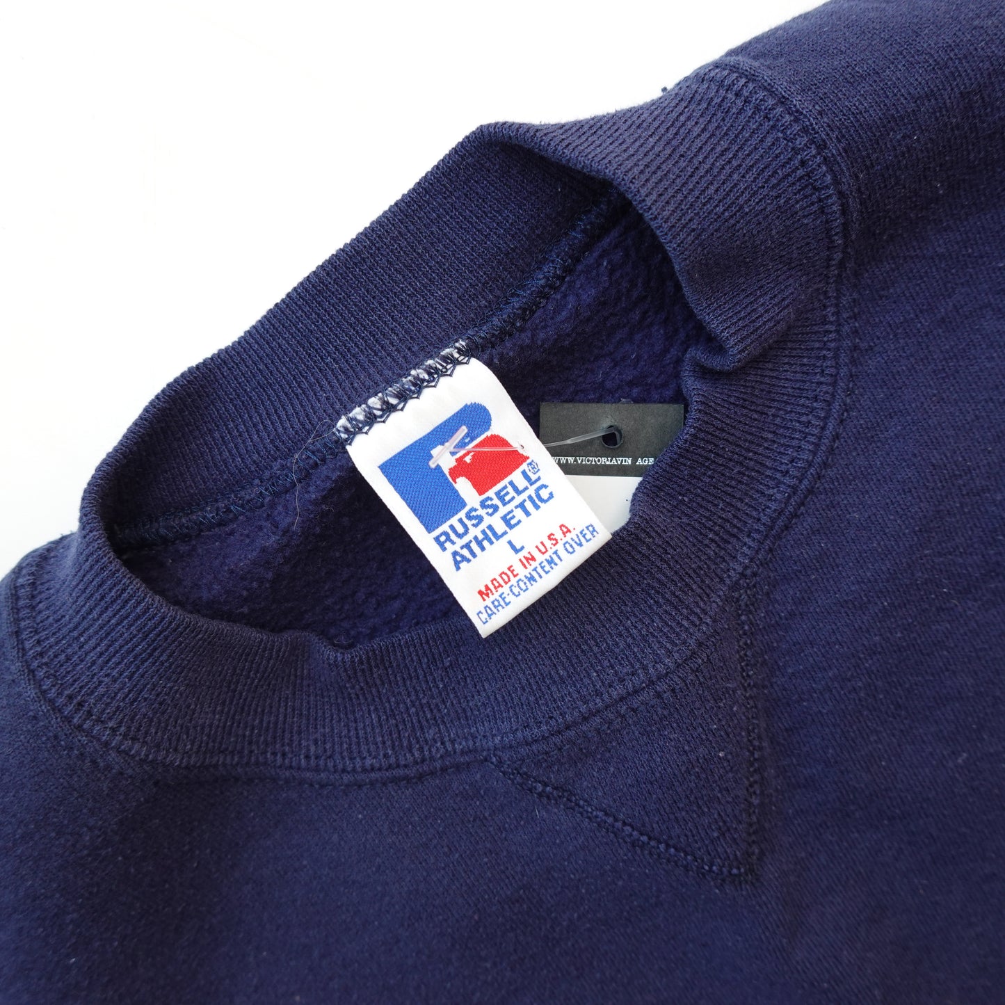 Vintage Russell Navy Blank Crewneck - Size L