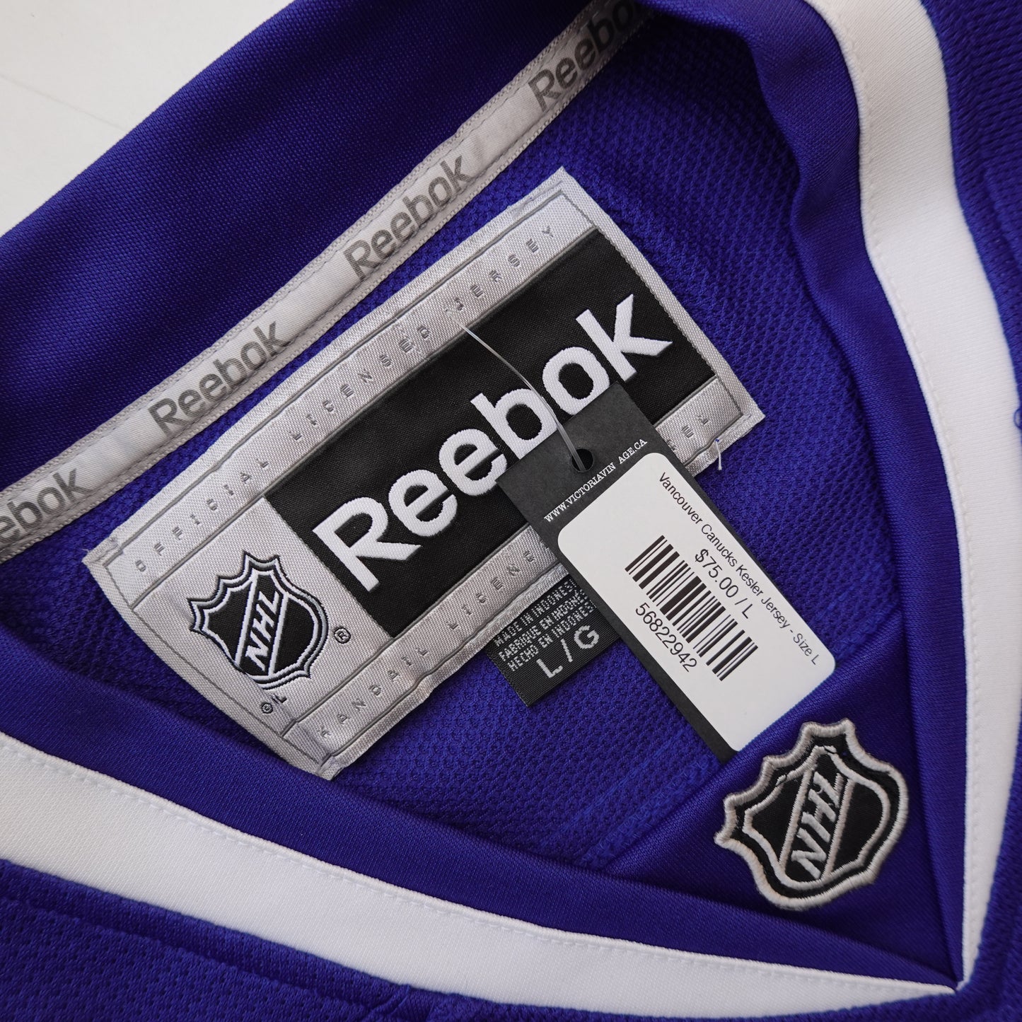 Vancouver Canucks Kesler Jersey - Size L