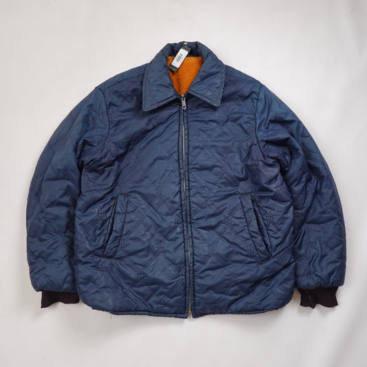 Vintage Quilted Fleece Lined Jacket - Size L