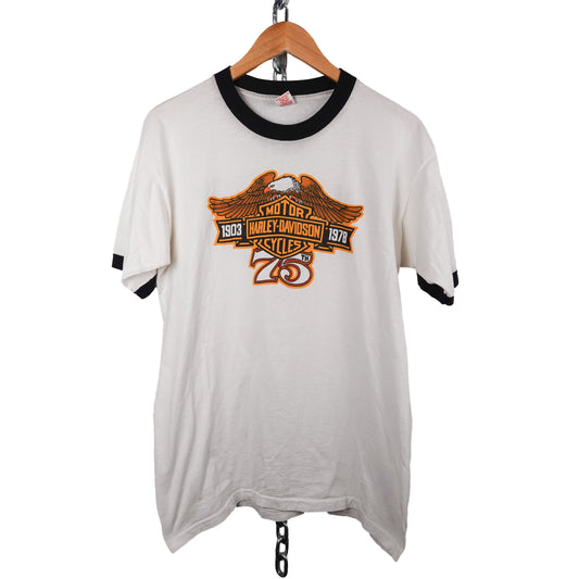 1978 Harley-Davidson 75th Anniversary Tee - Size L