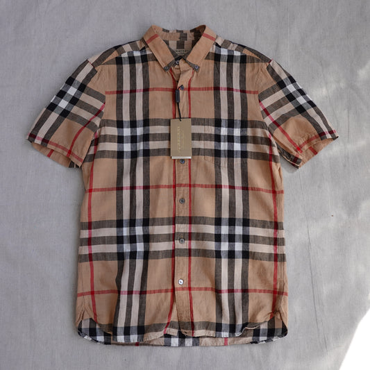 Burberry Nova Check Linen Shirt - Size M