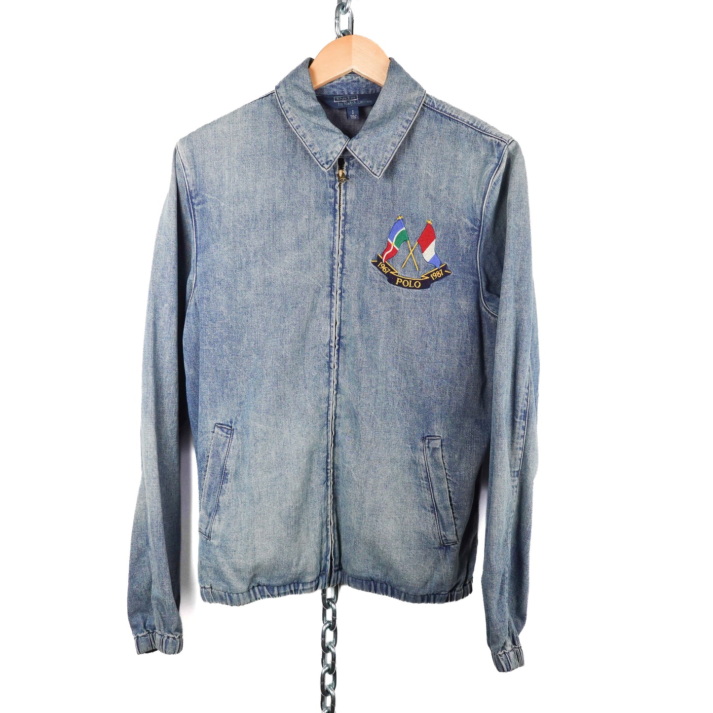 Polo RL Cross Flags Denim Jacket - Size S