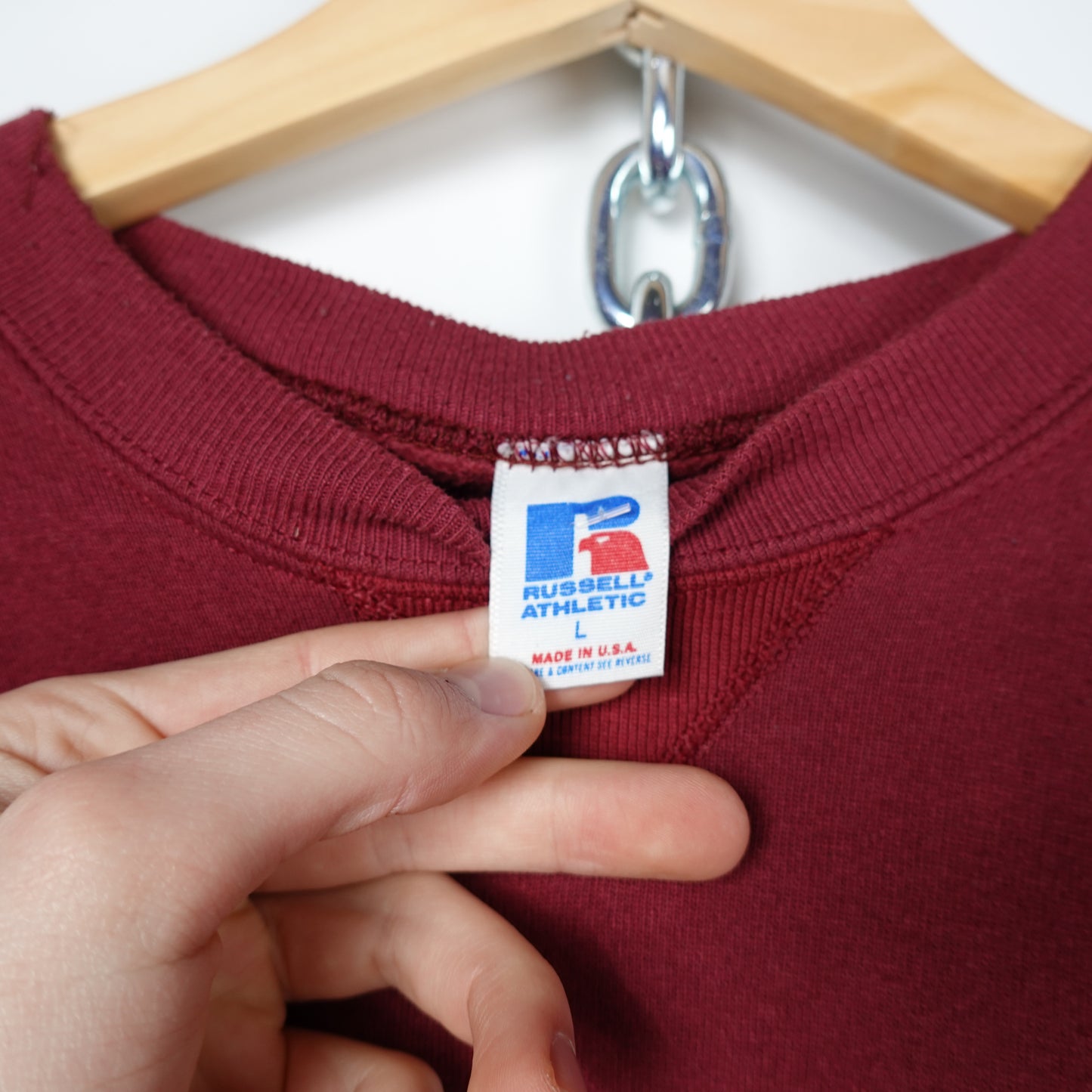 Vintage Russell Maroon Crewneck - Size L