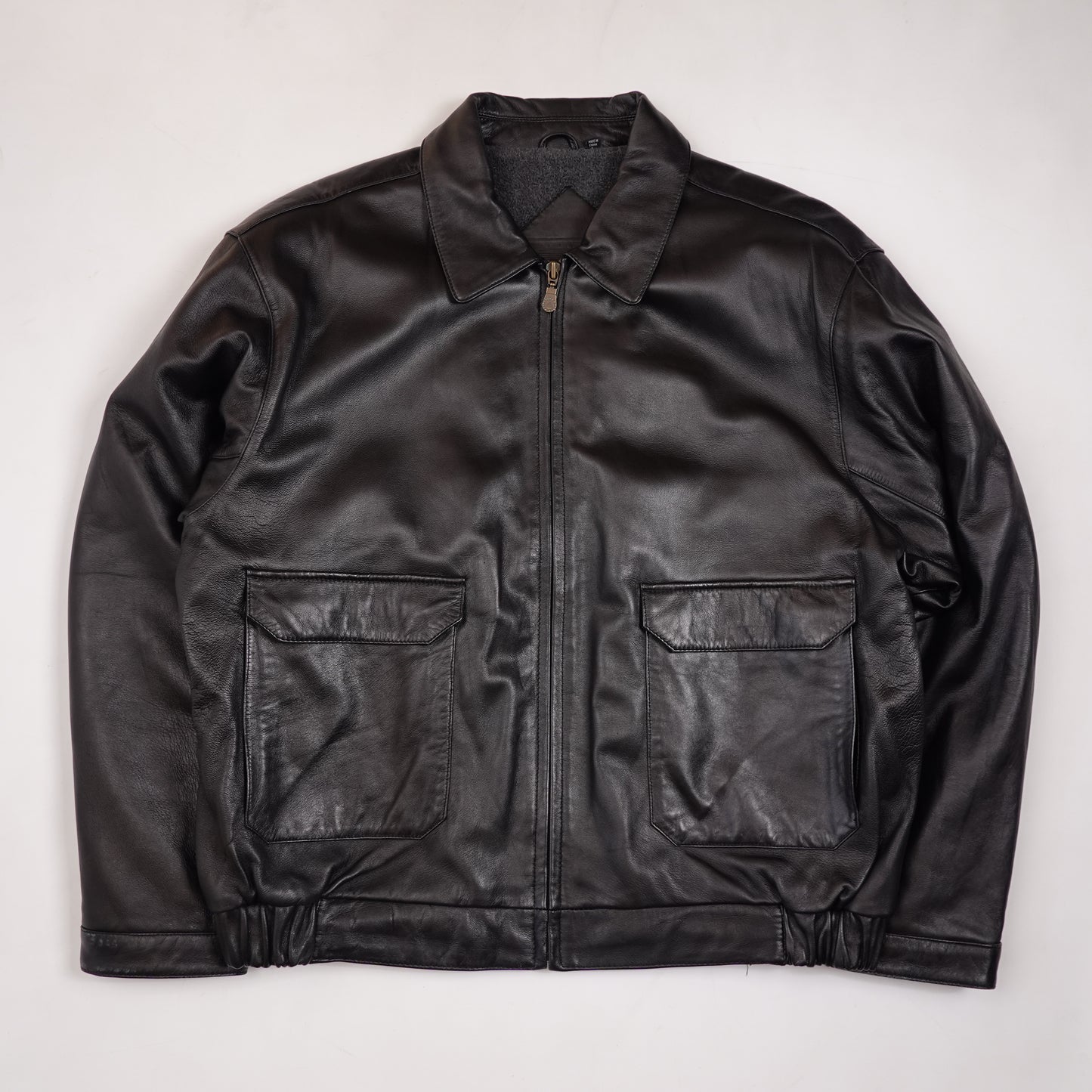 Vintage Lamb Leather Jacket - Size L